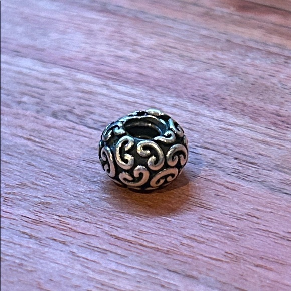 Authentic Pandora Feeling Groovy Swirls Charm Bead Sterling Silver S925 ALE - Picture 1 of 2